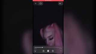 Pink Hair Datbitchbarbiee Interracial Blowjob Homemade Tape