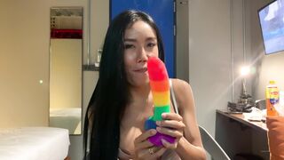 Ladyboy Mos JOI With Dildo