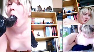 Princess Ivy en direct devant la caméra avec une machine à baiser