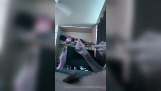 TheBratWayy Masturbates With Intense Orgasm