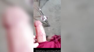 LilWolfy69 Cumshot On The Glass Table