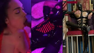 Jasmine Lotus brincadeiras com látex com The TS Slayer