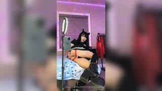 Neko Spicytitania Blowjob With Dildo On Amateur Tape