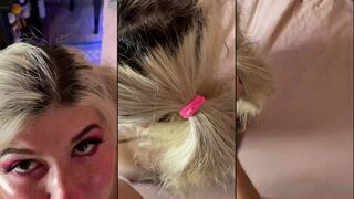 Little Trap Blowjob With Cum Swallow POV