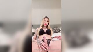 Ema Moscardini Teasing In Black Lingerie