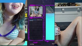 Real Gril Double Toy Play On Live Cam