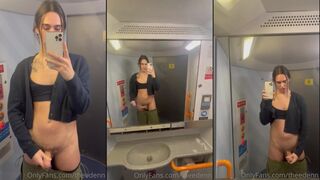 TheEdenn Risky Masturbation On The Train With Cumshot