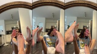 Kylie Haale Mirror Play With Sexy Feet