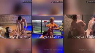 Jessyca Ketlen Topping Femboys Tight Ass in Shower