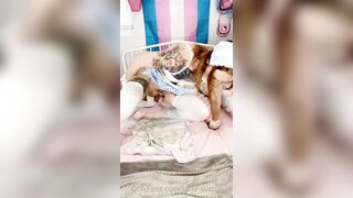 Luci Belle - Riding Dildo in Bedroom