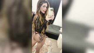 Hugemia Measuring Dick In Sexy Dress