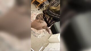Hugemia Measuring Dick In Sexy Dress