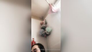 Bella Bates Playing With Tits In The Bathroom
