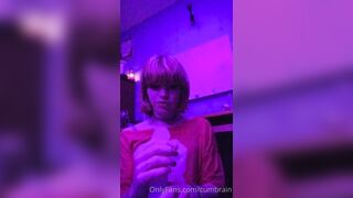 Cumbrain Late Night Kinky Blowjob With Dildo