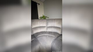 Redhead Tna3ty Riding Daddy On The Couch