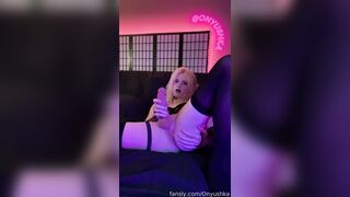 Blonde Onyushka Masturbates In Sexy Lingerie