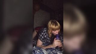 Cumbrain Playing With Bizarre Dildo