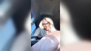 ThePrettiestForeignFromX Masturbates With Huge Cumshot In The Car