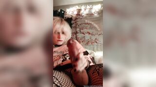 Neko Onyushka Masturbates With Dick Close Up