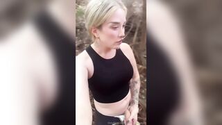 Cadence Caliber Outdoor Masturbation POV
