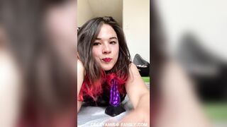 Caileykatts Bizarre Dildo Ride In Sexy Lingerie