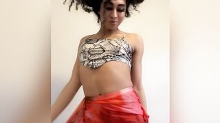 Luma Lavont Teasing In Sexy Dress With High Heels