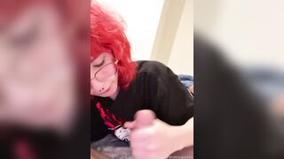 Redhead Dino Nuggiess Blowjob With Deepthroat POV