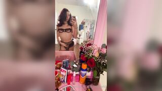 Theestefania Strips In Black Lingerie