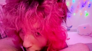 Dino Nuggiess Pet Play Sloppy Blowjob With Deepthroat POV