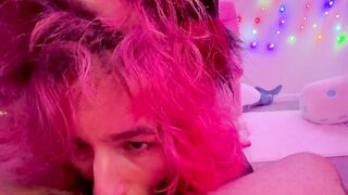 Dino Nuggiess Pet Play Sloppy Blowjob With Deepthroat POV