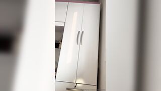 Angela Peres Standing Masturbation In Lingerie