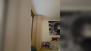 Lavender Smol Standing Masturbation With Rubber Toy