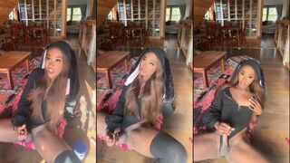 Vanniall - BBC Shemale in Bunny Costume Masturbates And Cums