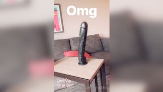 Sofia38nn - Latina Trans Sucking MASSIVE Black Dildo