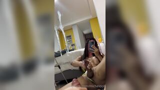Michell Garcia Huge Cumshot With Mirror Play