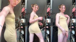 Bambi Snow Homemade Striptease With Standing Masturbation