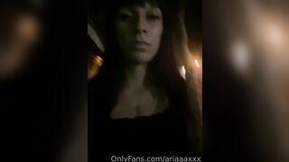 Ariaaaxxx Risky Outdoor Flashing