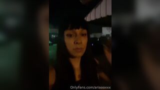 Ariaaaxxx Risky Solo Play In Public